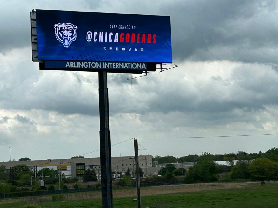 Bears’ electronic billboard can remain in Arlington Heights following ‘good faith’ approval