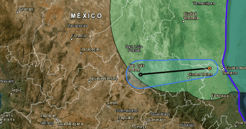 Maps show path of Alberto as storm moves over Mexico