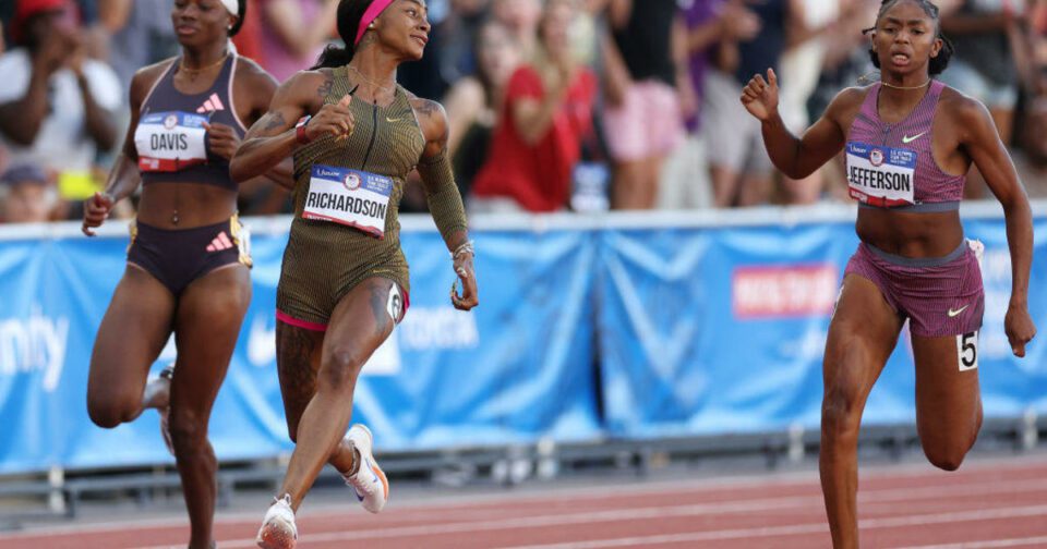 Sha'Carri Richardson wins 100-meter final to earn spot on U.S. Olympic team