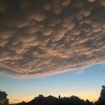 Did you see the sky over Bucks County on Sunday night? Mammatus clouds put in a show