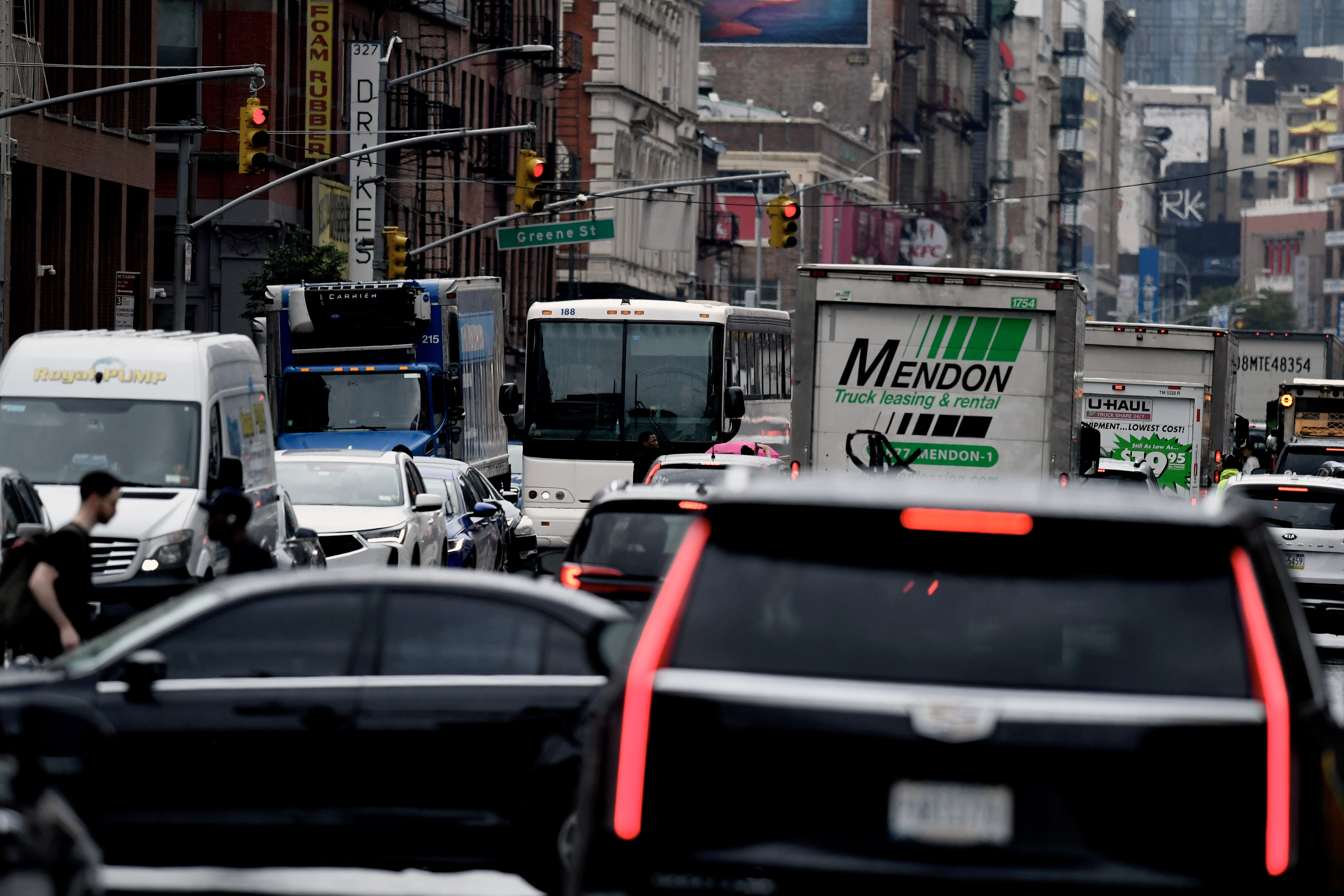 Traffic in Manhattan.