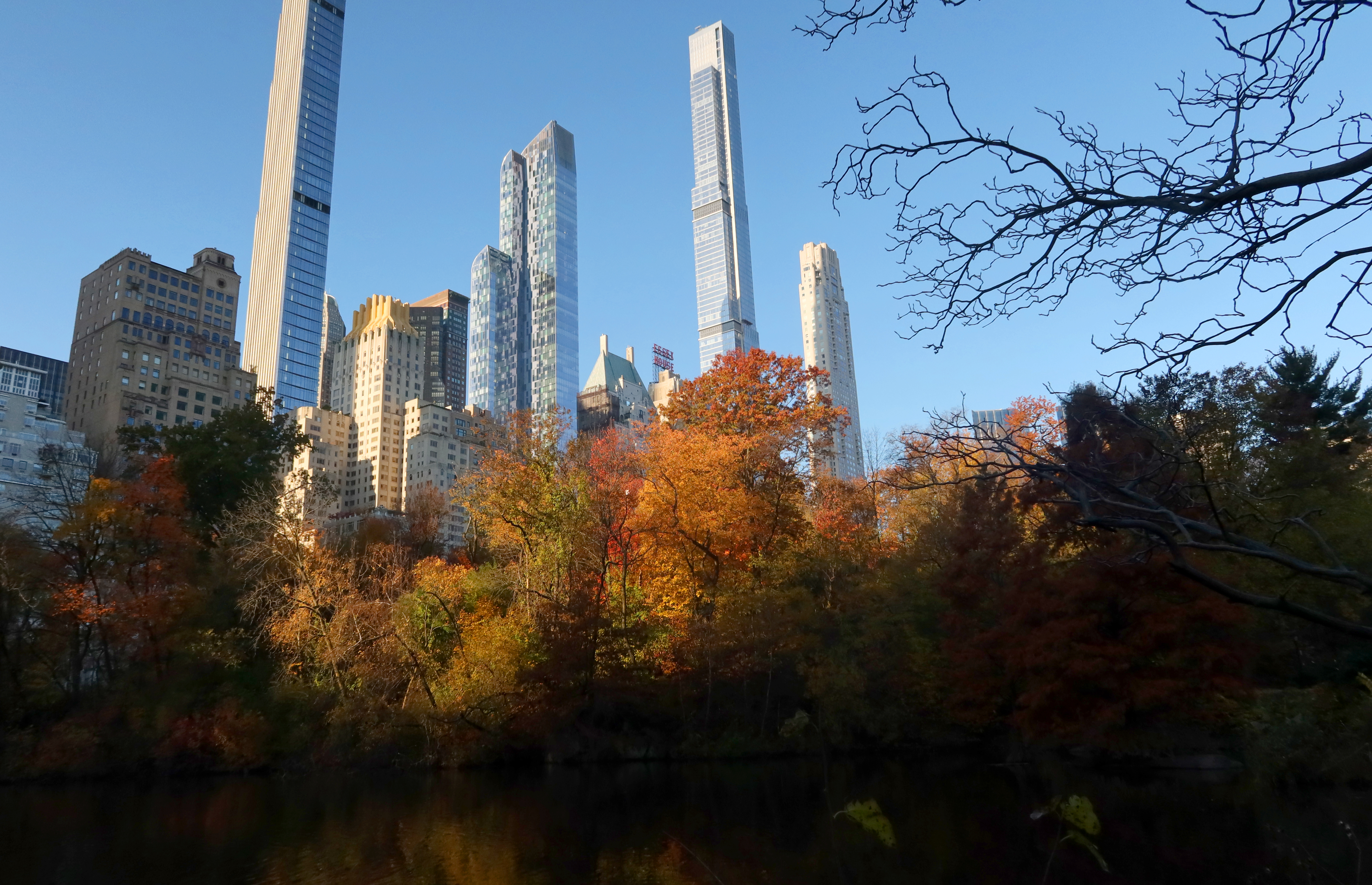 The lower part of Central Park seen in Manhattan on Nov. 16, 2023