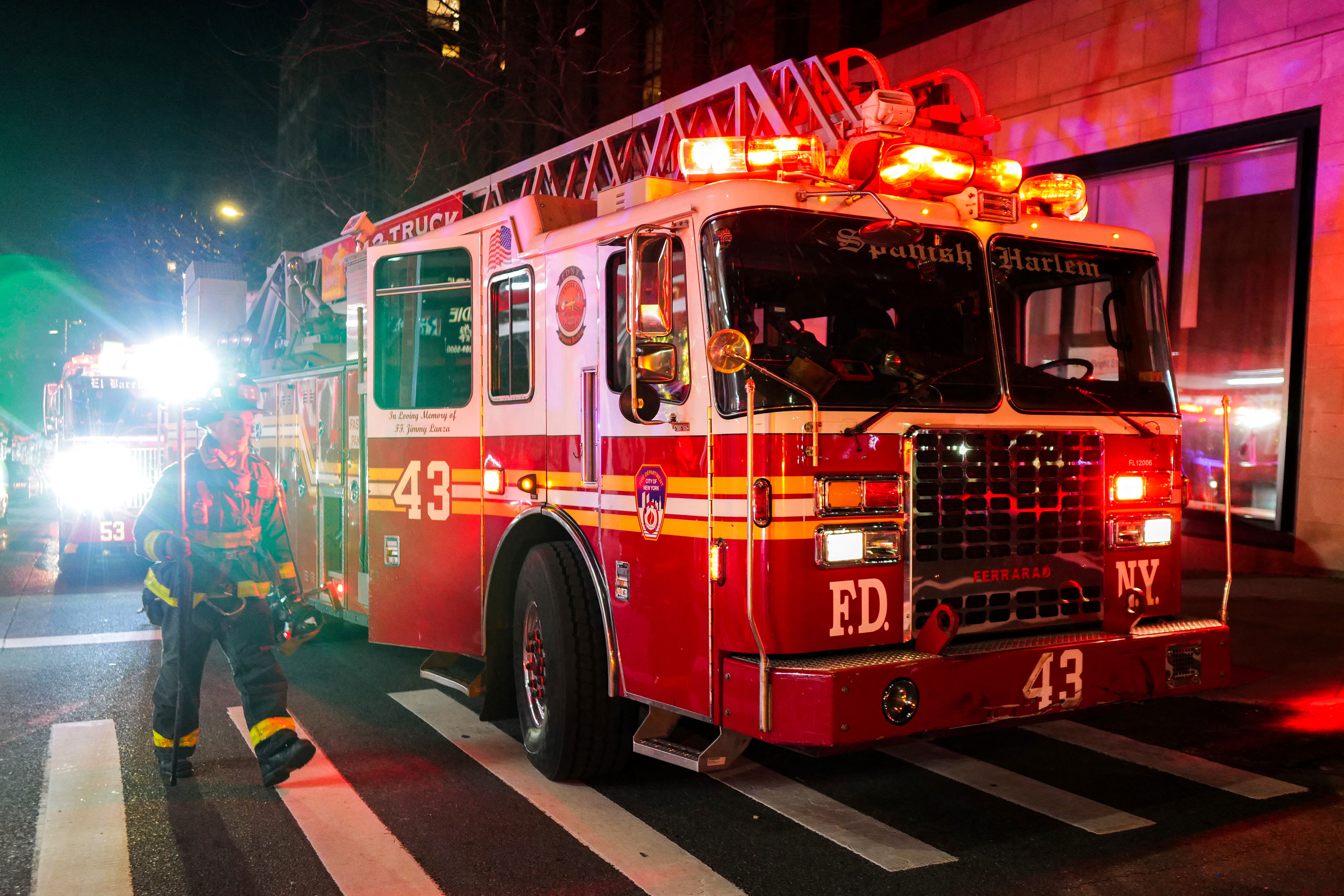 A photo of an FDNY fire engine.