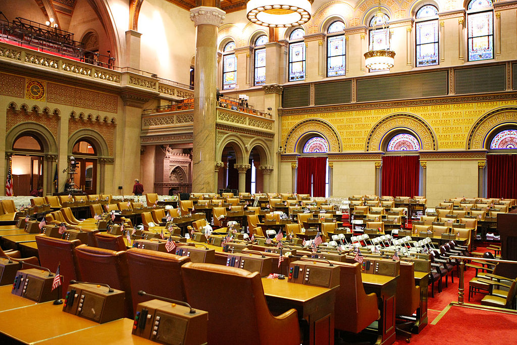 The New York state Assembly chamber.