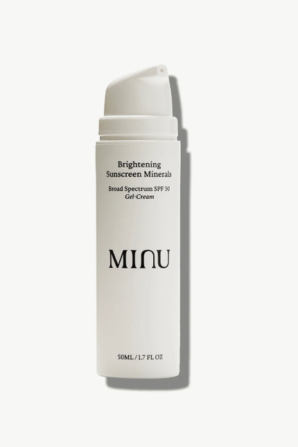 Minu Brightening Sunscreen Minerals Broad Spectrum Gel-Cream
