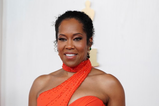 Regina King arrives at the Oscars on Sunday, March 10, 2024, at the Dolby Theatre in Los Angeles. (Photo by Jordan Strauss/Invision/AP)