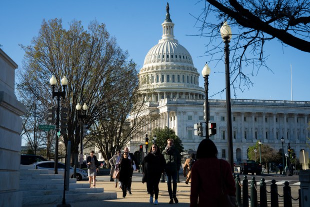 The Capitol building in Washington on Thursday, March 21, 2024. (Maansi Srivastava/The New York Times)