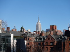 202402146 New York City Chelsea High Line Park and Empire State Building