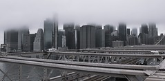 Foggy Manhattan Skyline