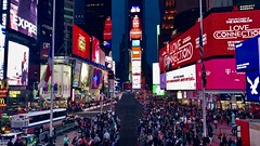 New York Manhattan Times Square at night