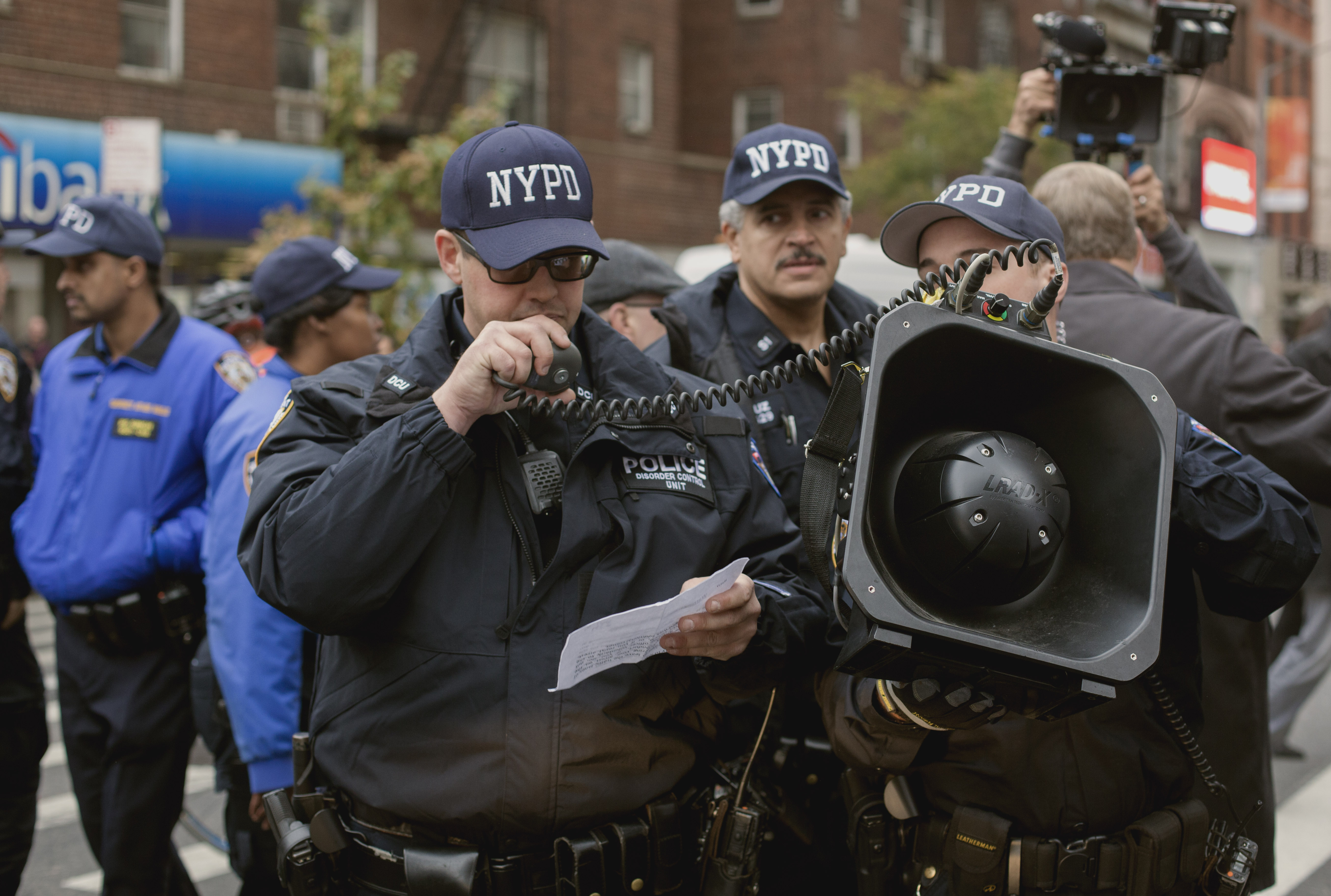 Members of the SRG (Strategic Response Group) of the NYPD in 2015.