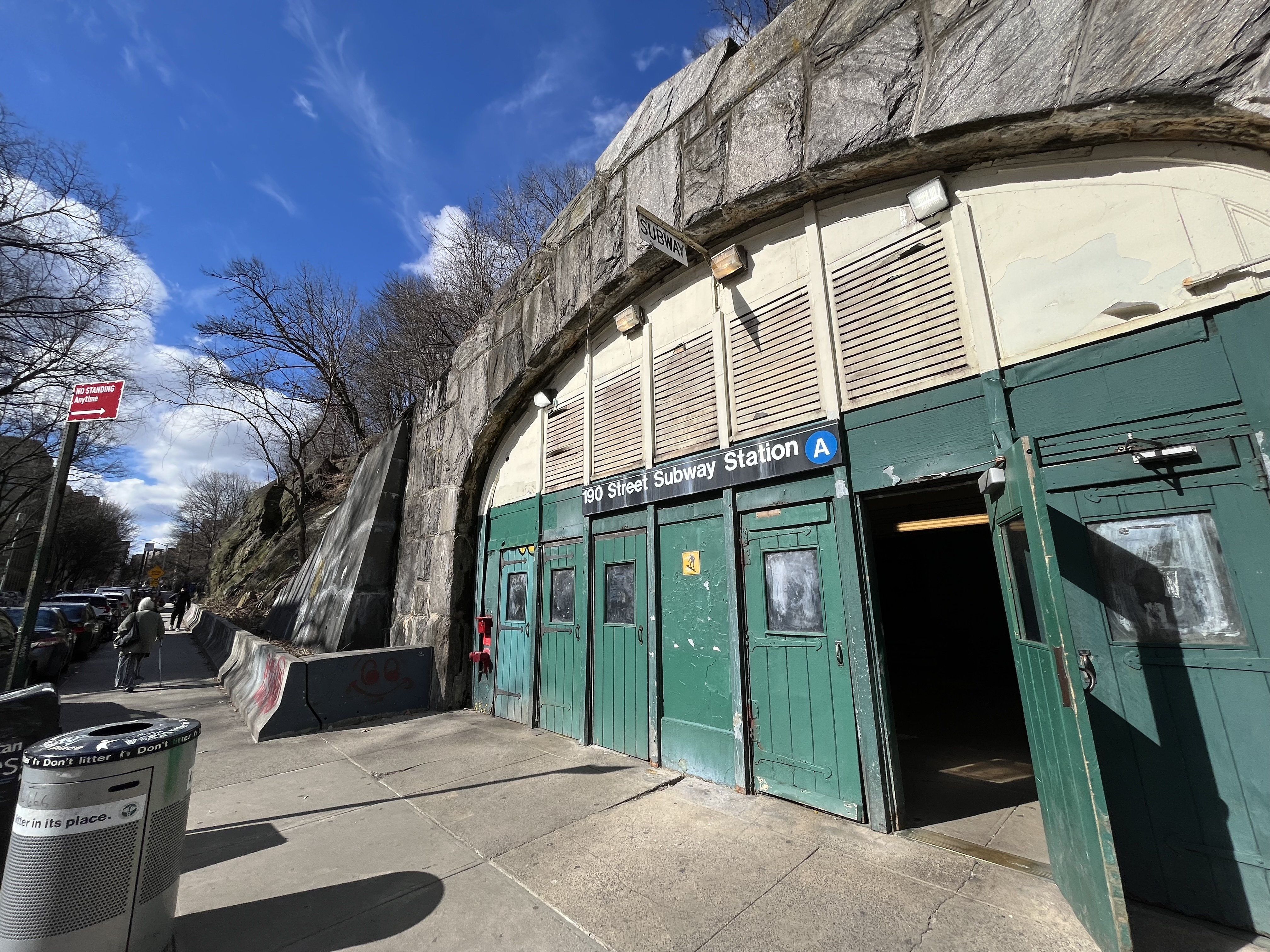 The 190th Street subway station in Washington Heights is buried deep beneath the bedrock.