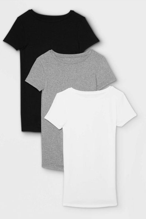 Ingrid & Isabel Short Sleeve Three-Pack Bundle Maternity T-Shirt