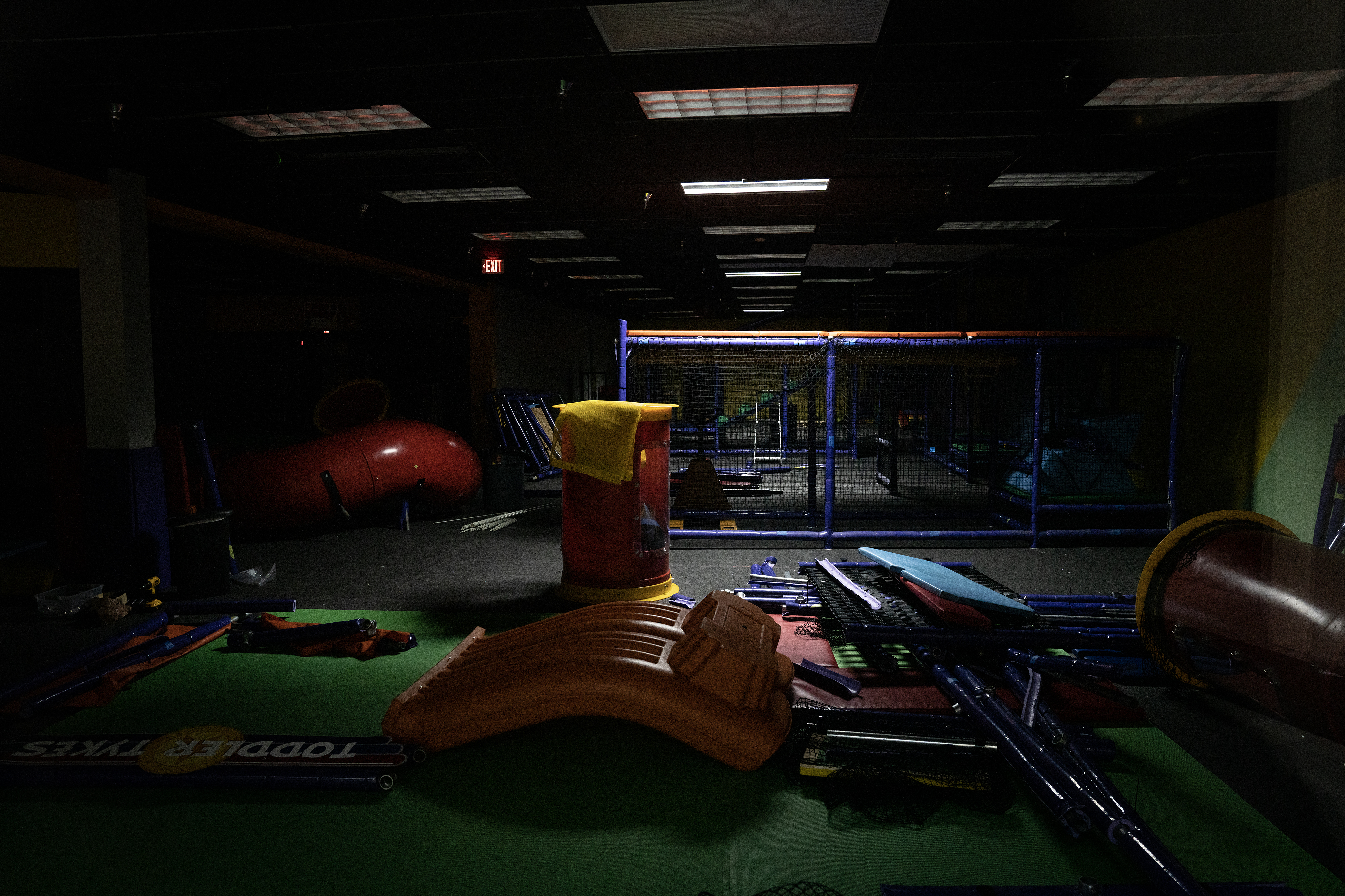 The shuttered Super Bounce in the Spring Hill Mall in West Dundee, which is closing after 43 years. Photographed Wednesday, March 20, 2024. (E. Jason Wambsgans/Chicago Tribune)