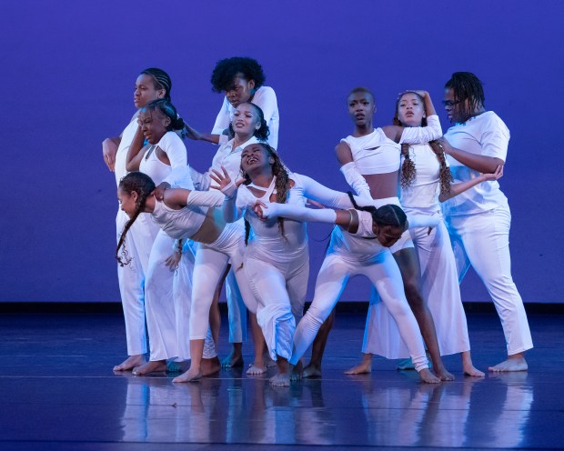 A piece choreographed by Southland College Prep students was one of 14 dances statewide chosen to be performed at the Illinois High School Dance Festival. (Paul Hairlson Photography)