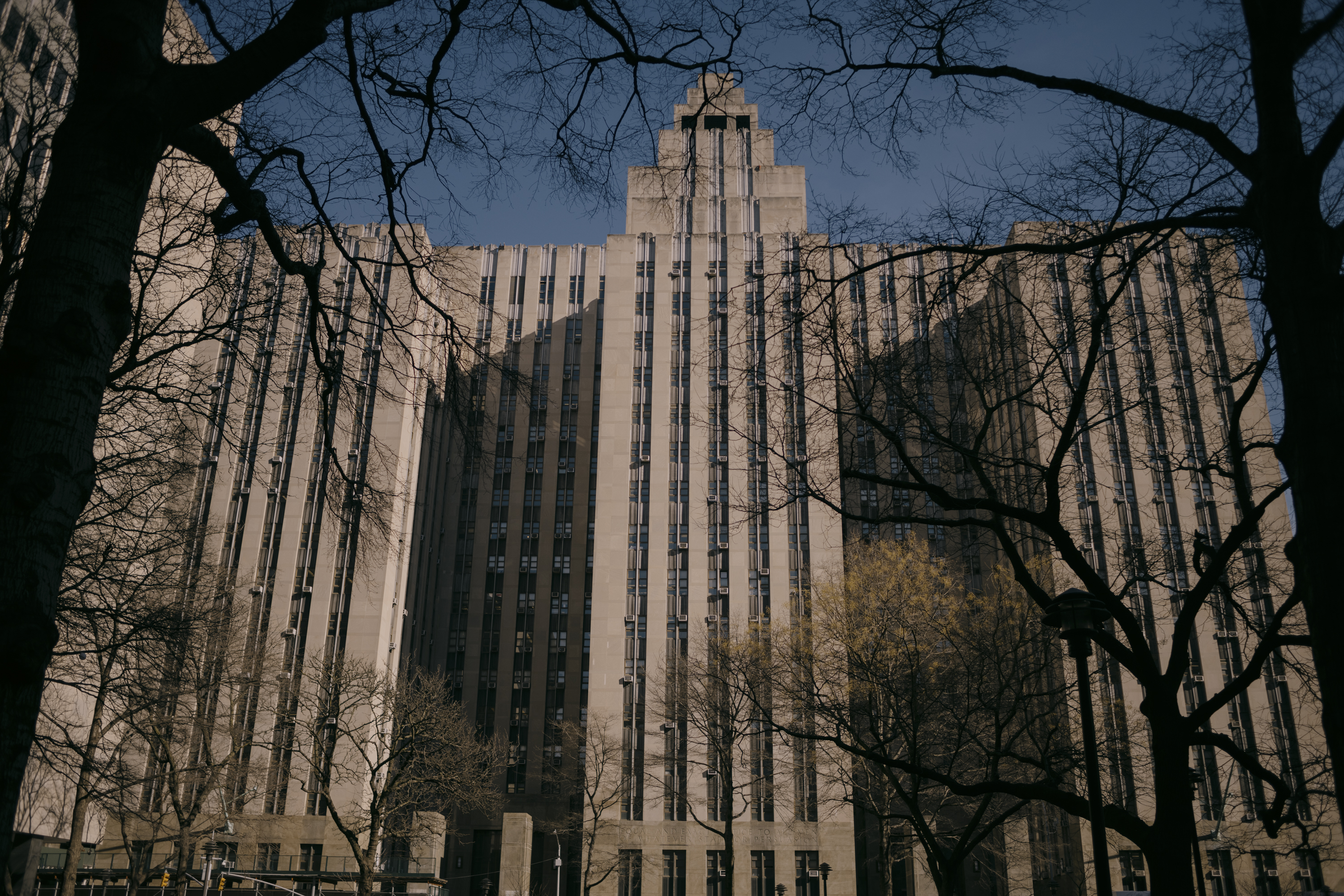 A stock image of Manhattan Criminal Court.