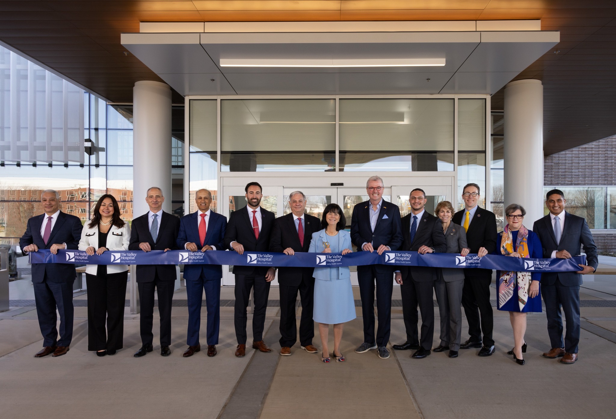 Officials at a ribbon-cutting ceremony last month for the Valley Hospital’s new home in Paramus, N.J.