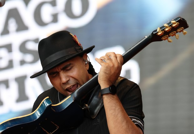 Wayne Baker Brooks performs during the Chicago Blues Festival Thursday, June 8, 2023 at Millennium Park in Chicago.