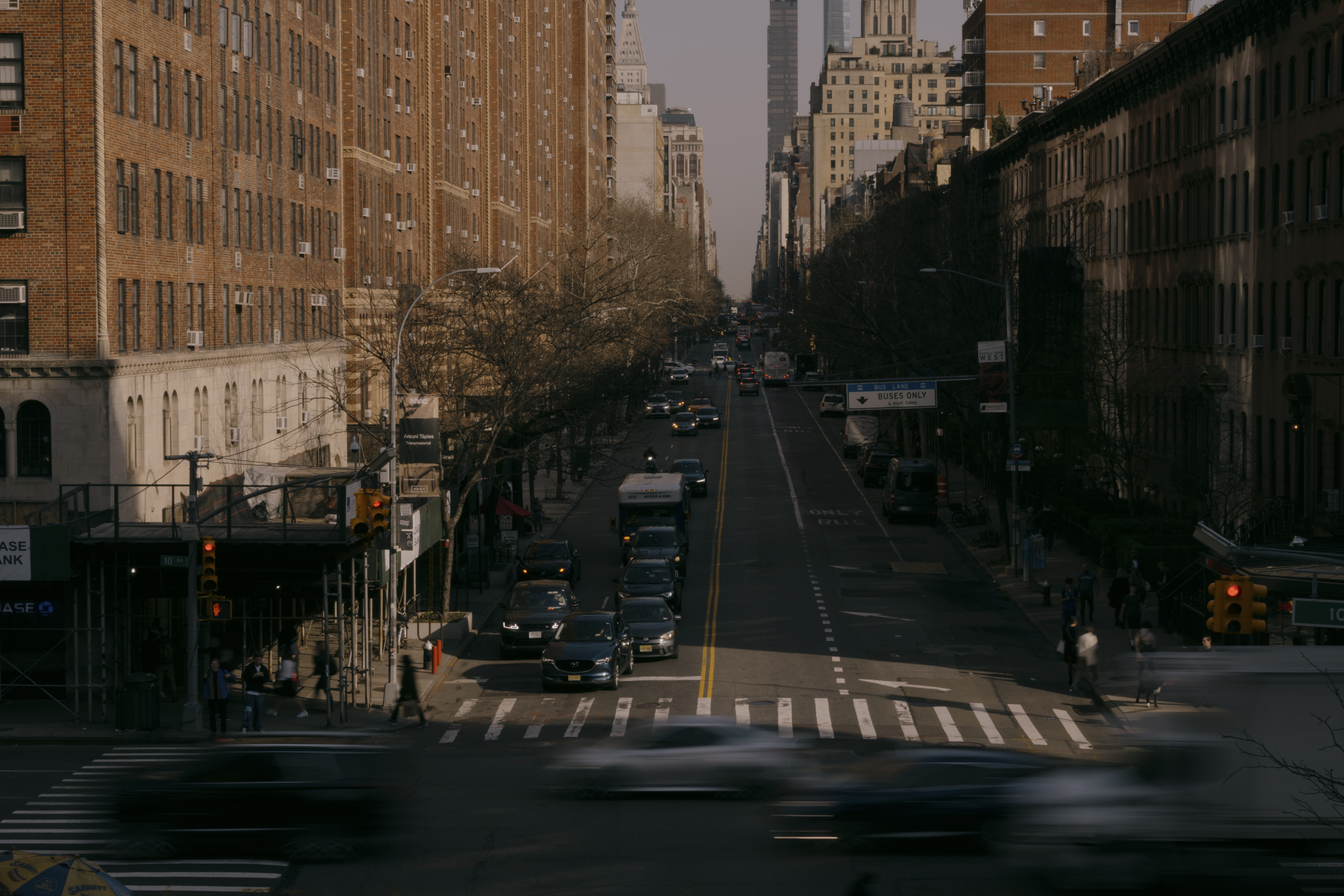 Traffic in Manhattan.