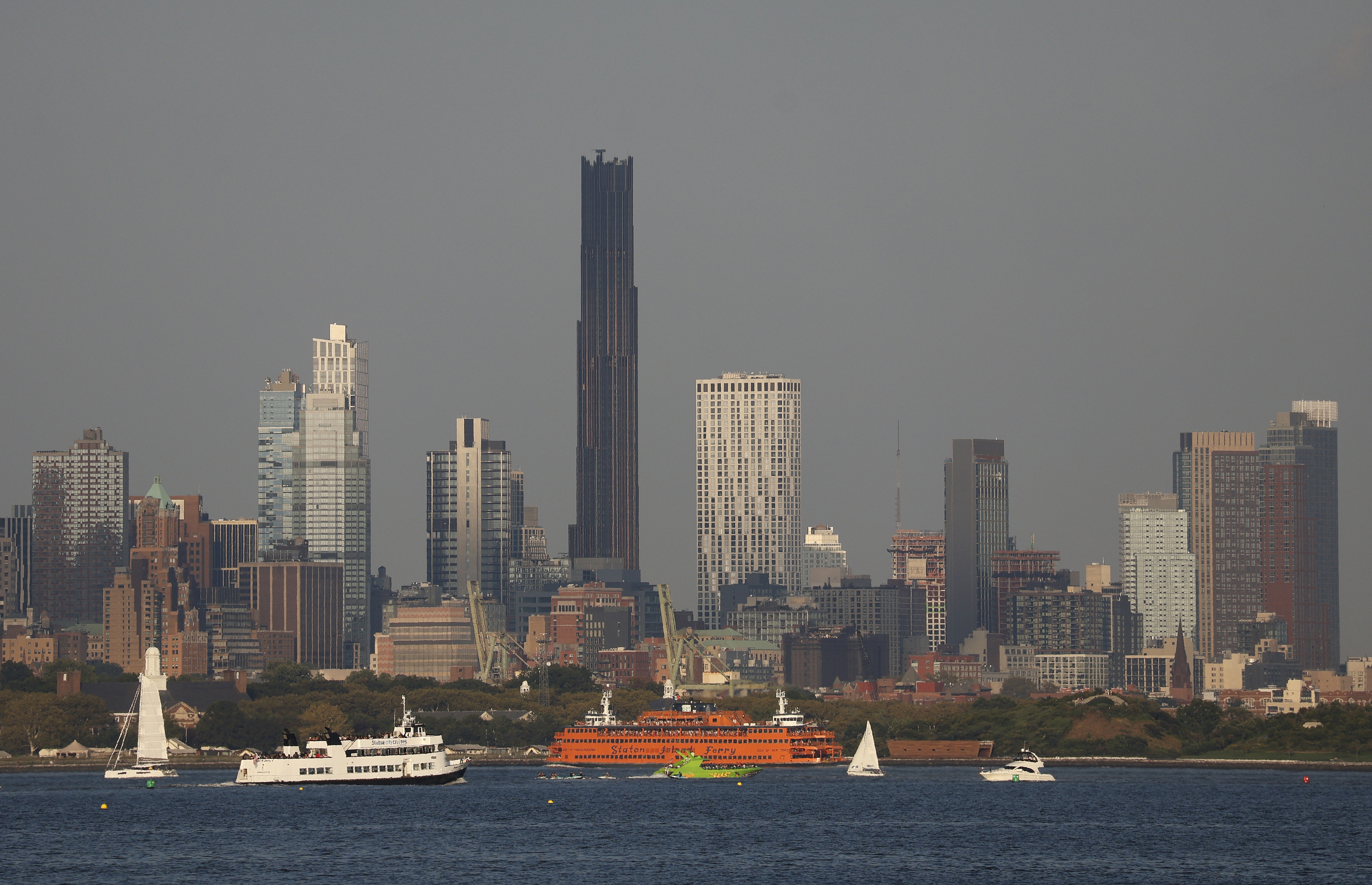 A stock image of city ferries.