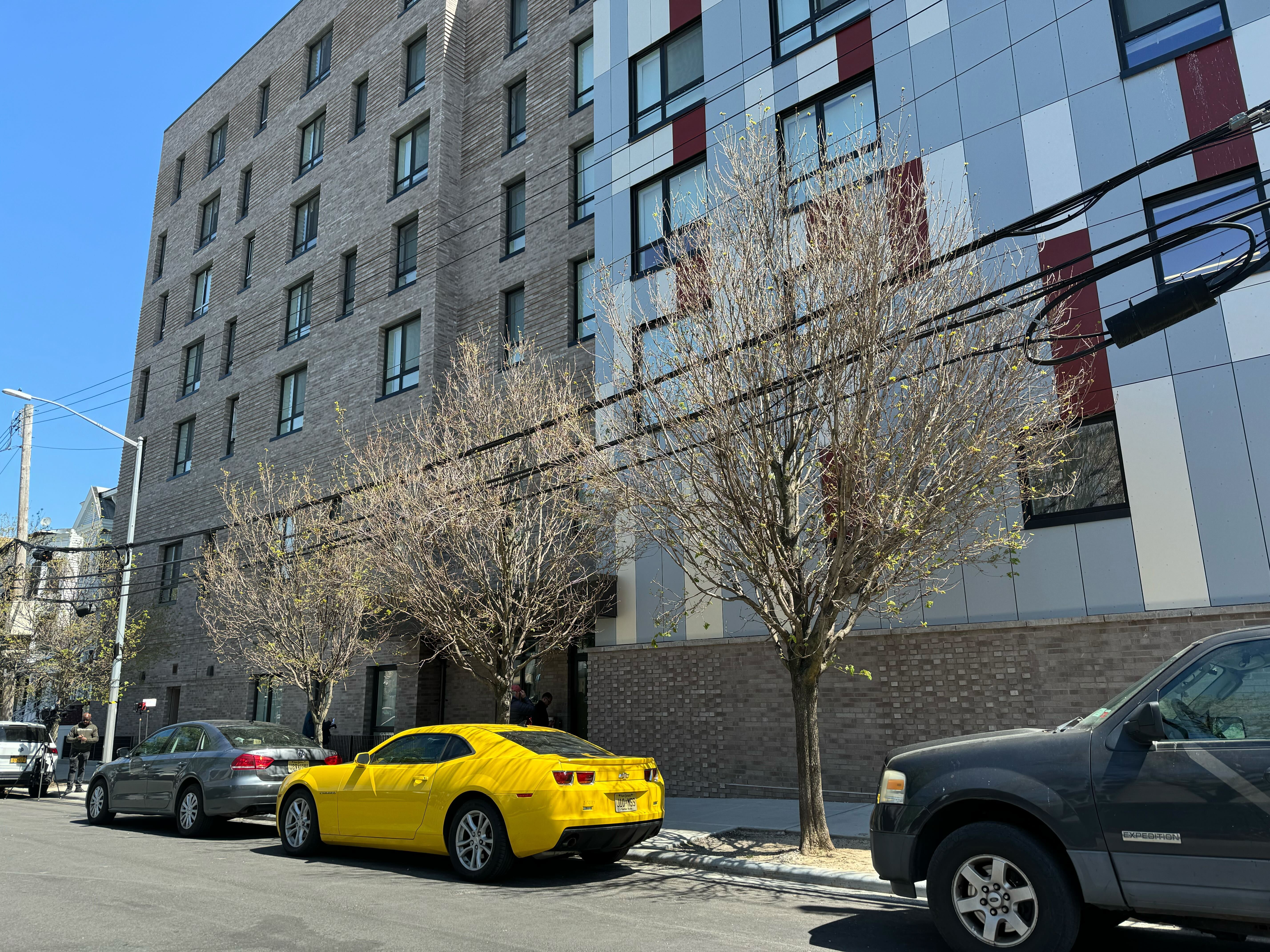 The building on Simpson Street in the Bronx where police say a man was killed by his pit bull.