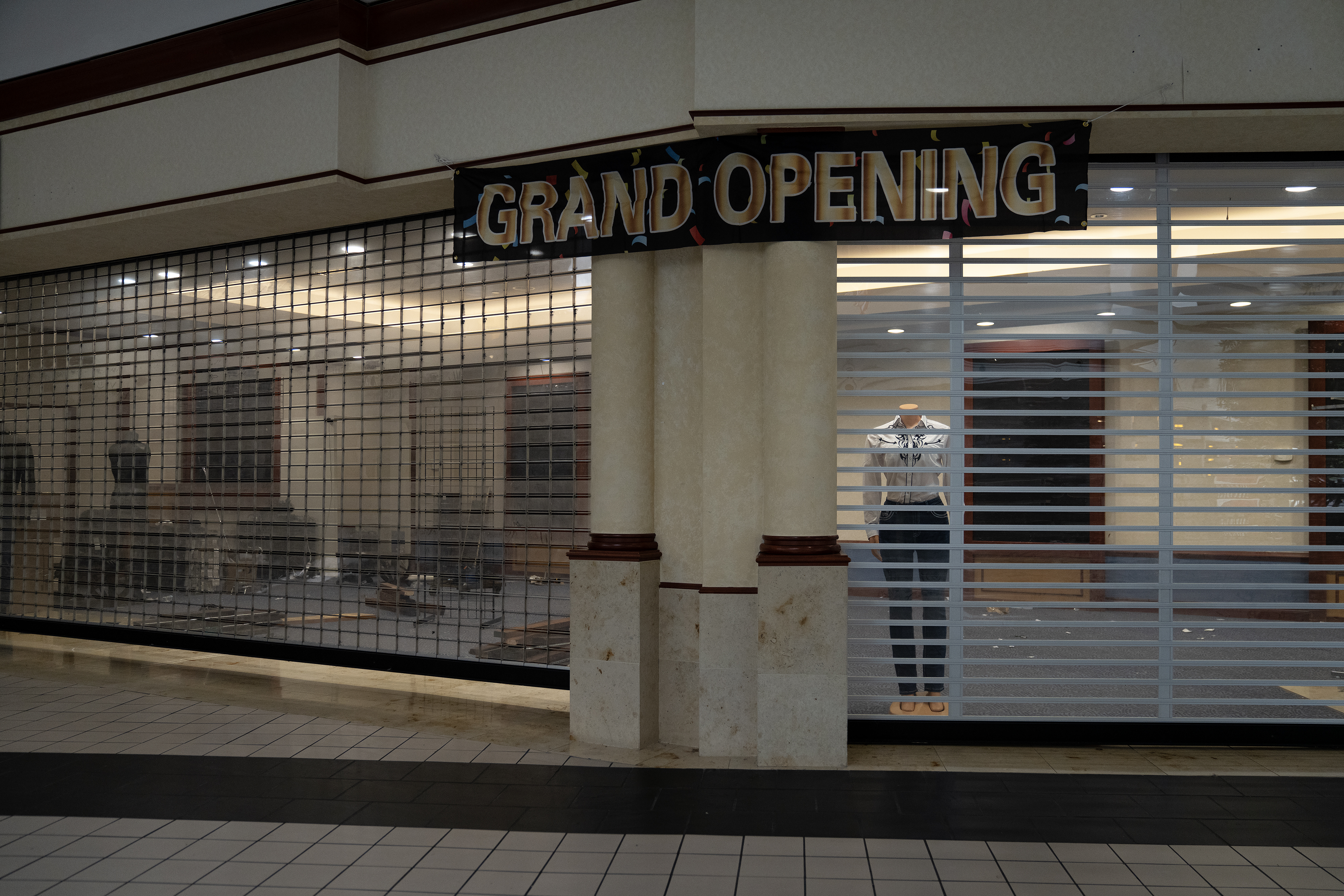 Shuttered business in the Spring Hill Mall in West Dundee, which is closing after 43 years. Photographed Wednesday, March 20, 2024. (E. Jason Wambsgans/Chicago Tribune)