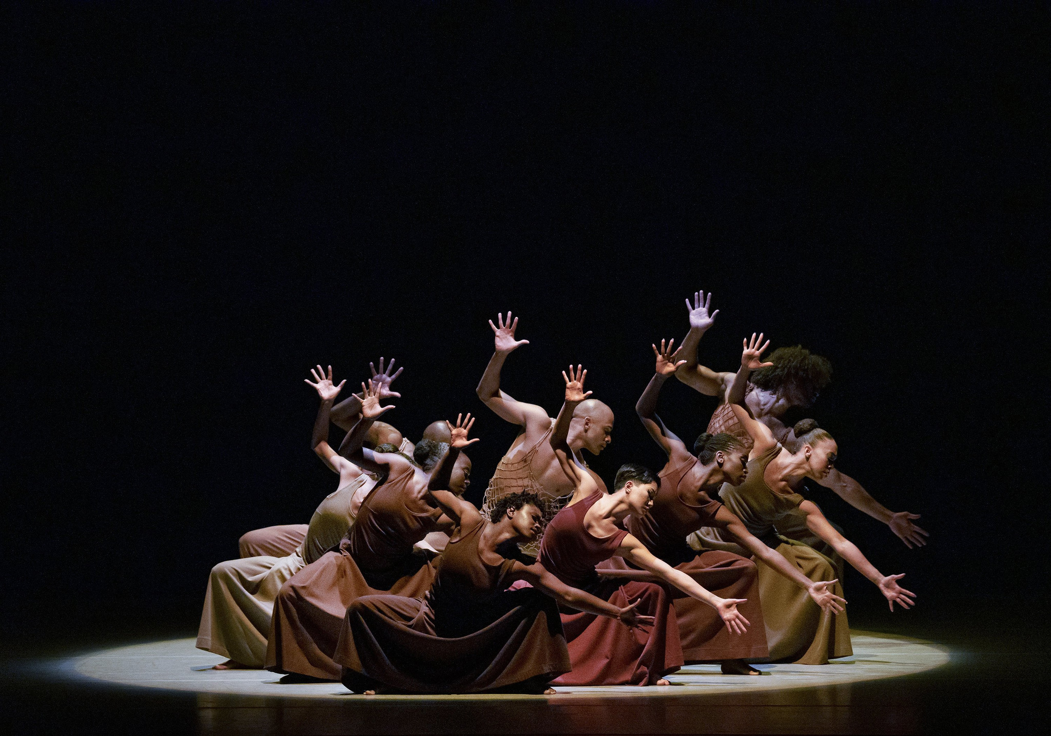 Alvin Ailey American Dance Theater in "Revelations." (Paul Kolnik)