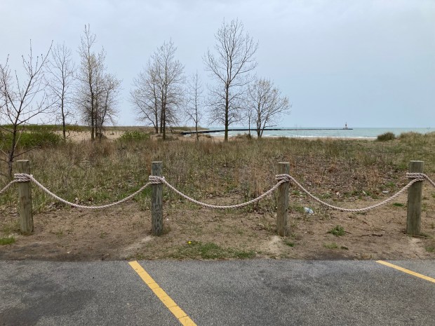 Waukegan's dunes on the beach along Lake Michigan are wetlands and an essential part of the area's ecosystem. (Steve Sadin/Lake County News-Sun)