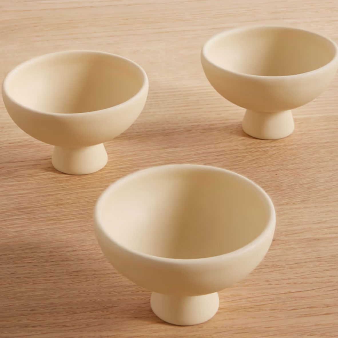 Raawii Strøm Mini Earthenware Bowls (Set of Three)