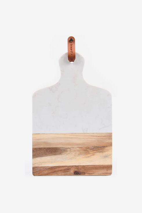 Marble and Wood Cheese Board