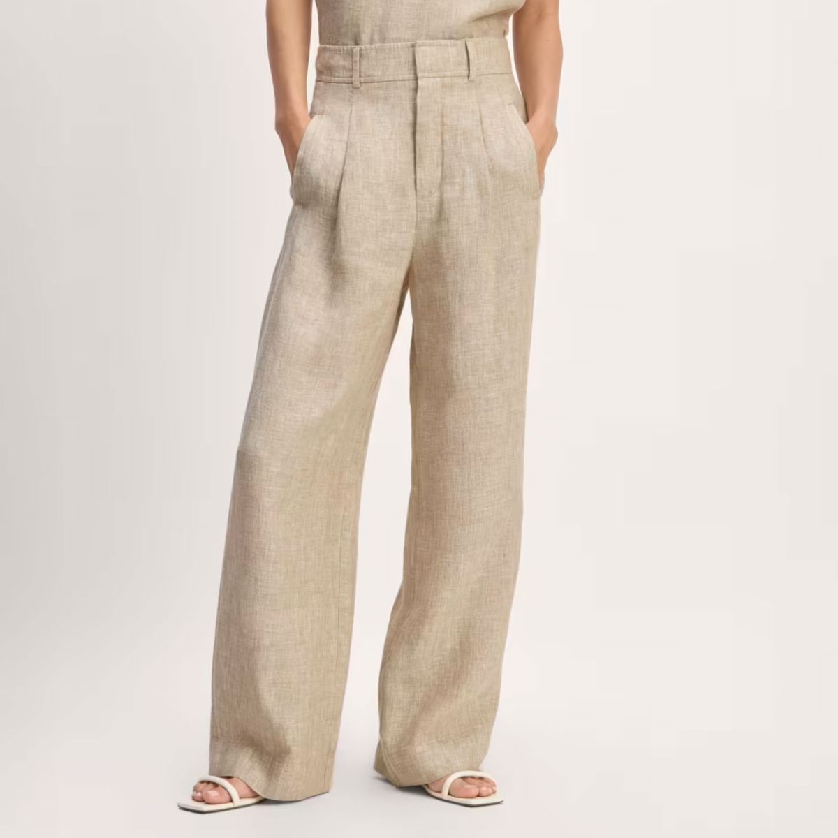 Everlane The Linen Way-High Drape Pant