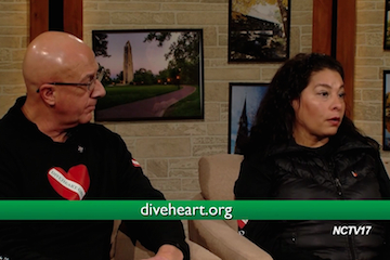 NCTV17, Naperville's nonprofit community television station, offers a variety of programming. The show seen here was about Diveheart, which provides educational scuba diving programs for any child, adult or veteran with a disability. (NCTV17)