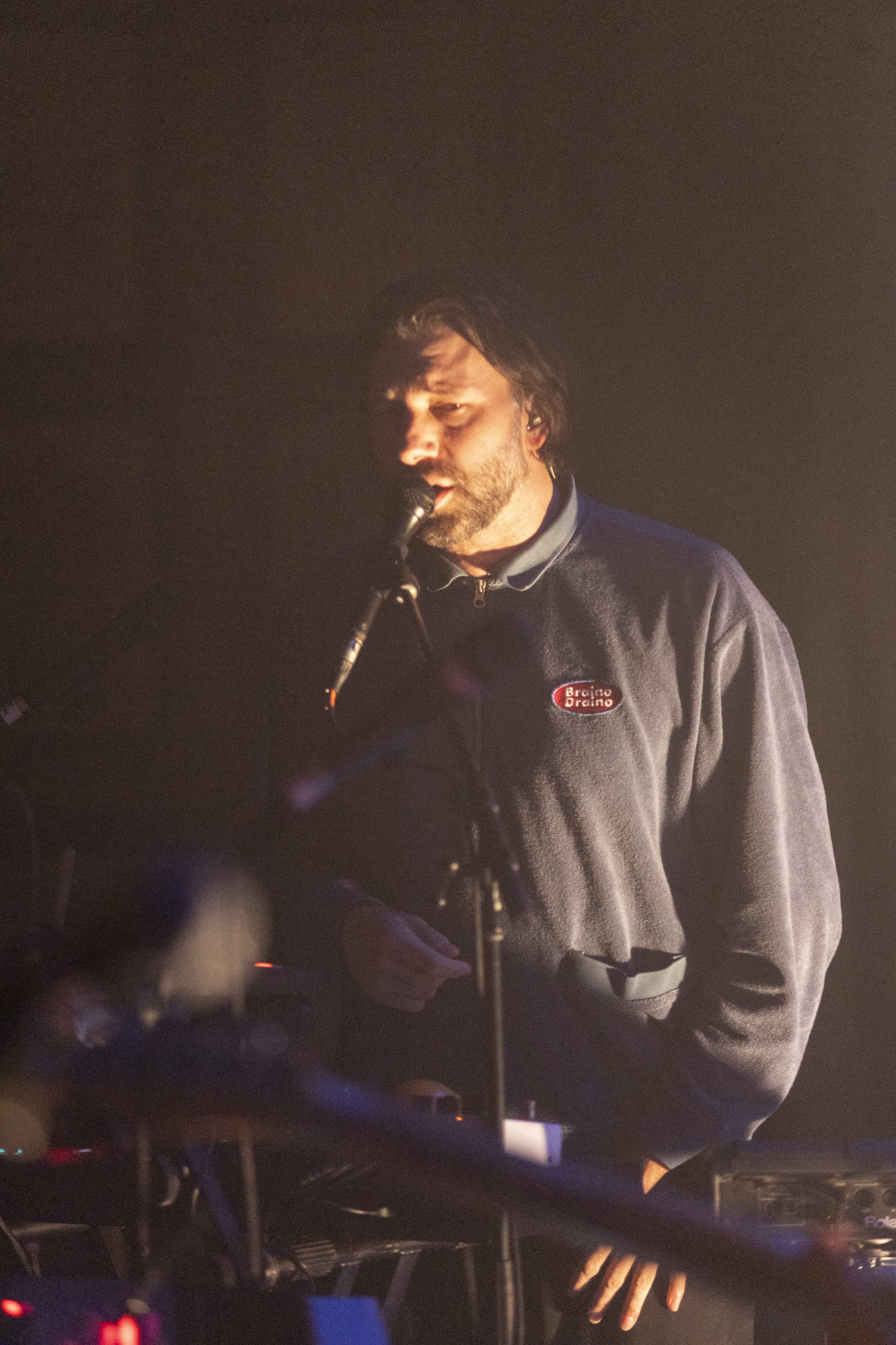 Dominic Maker of Mount Kimbie performs at Lincoln Hall, on...