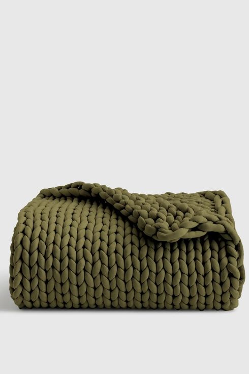 Quince Chunky Knit Weighted Blanket