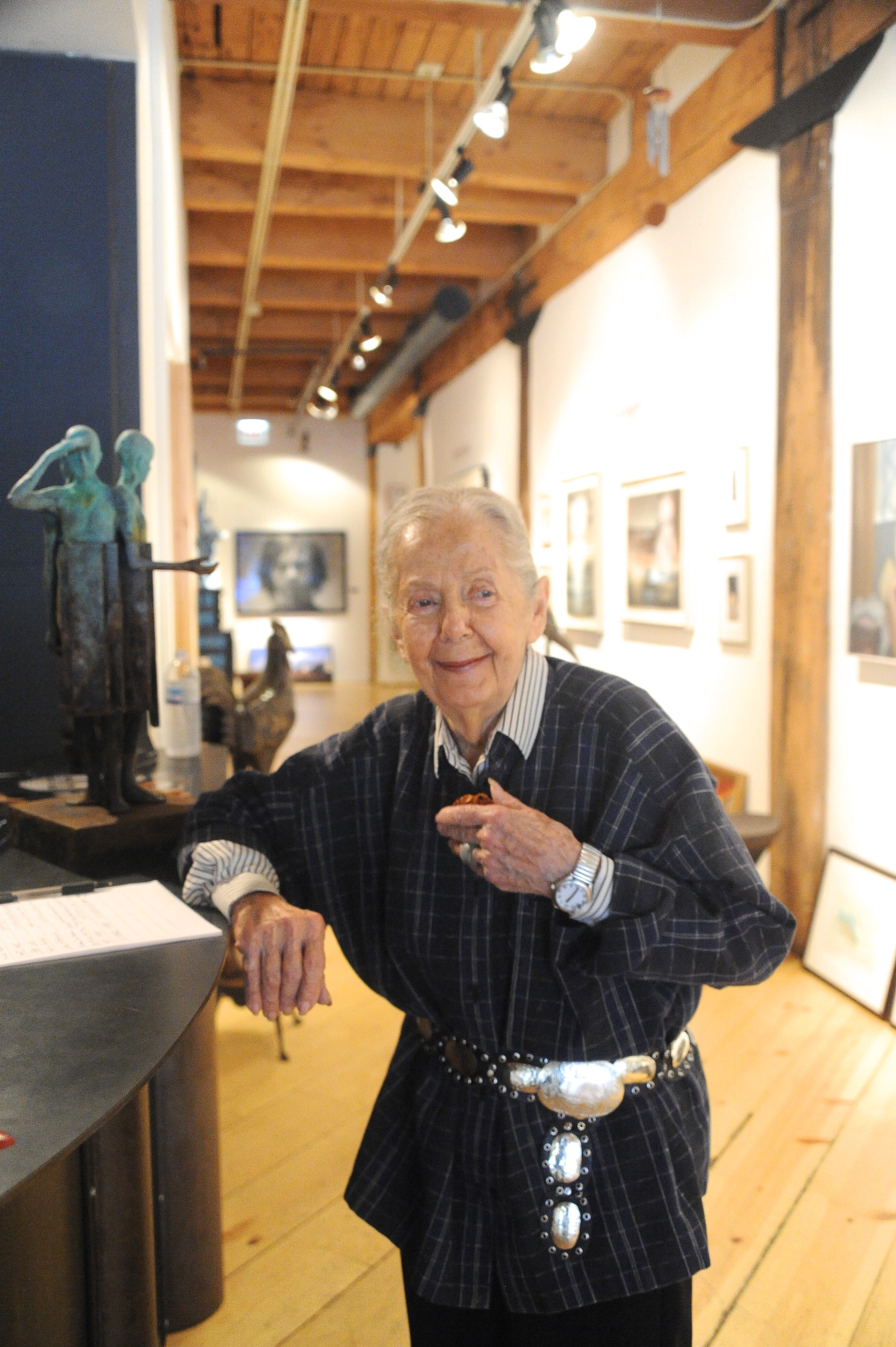 Ann Nathan in her art gallery in Chicago's River North...