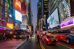 42nd Street (night time) - Times Square, New York City