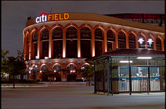 Citi Field at night