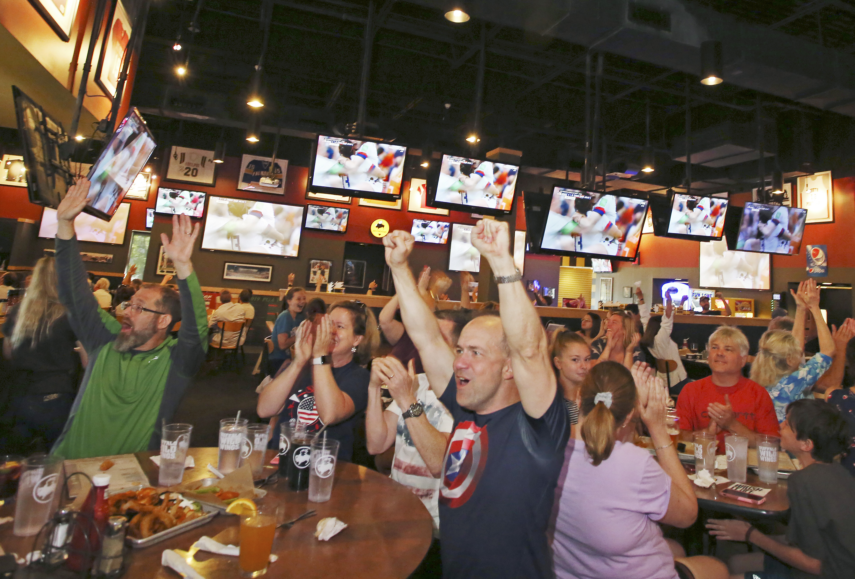 fans at a Buffalo Wild Wings