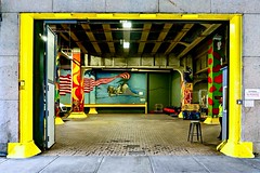 Loading dock mural (Chelsea Market) - Manhattan, New York City