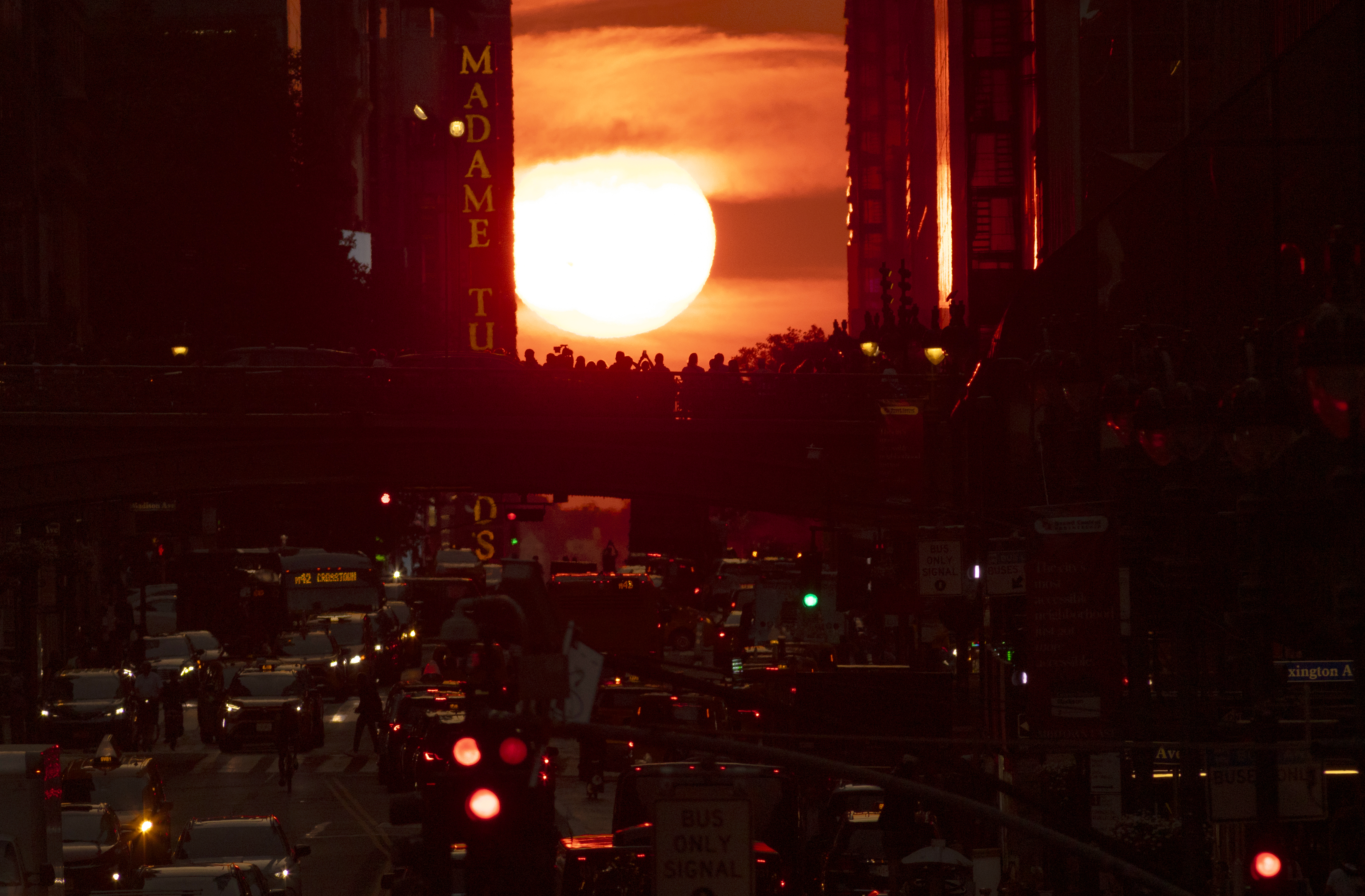 A photo of last year's Manhattanhenge