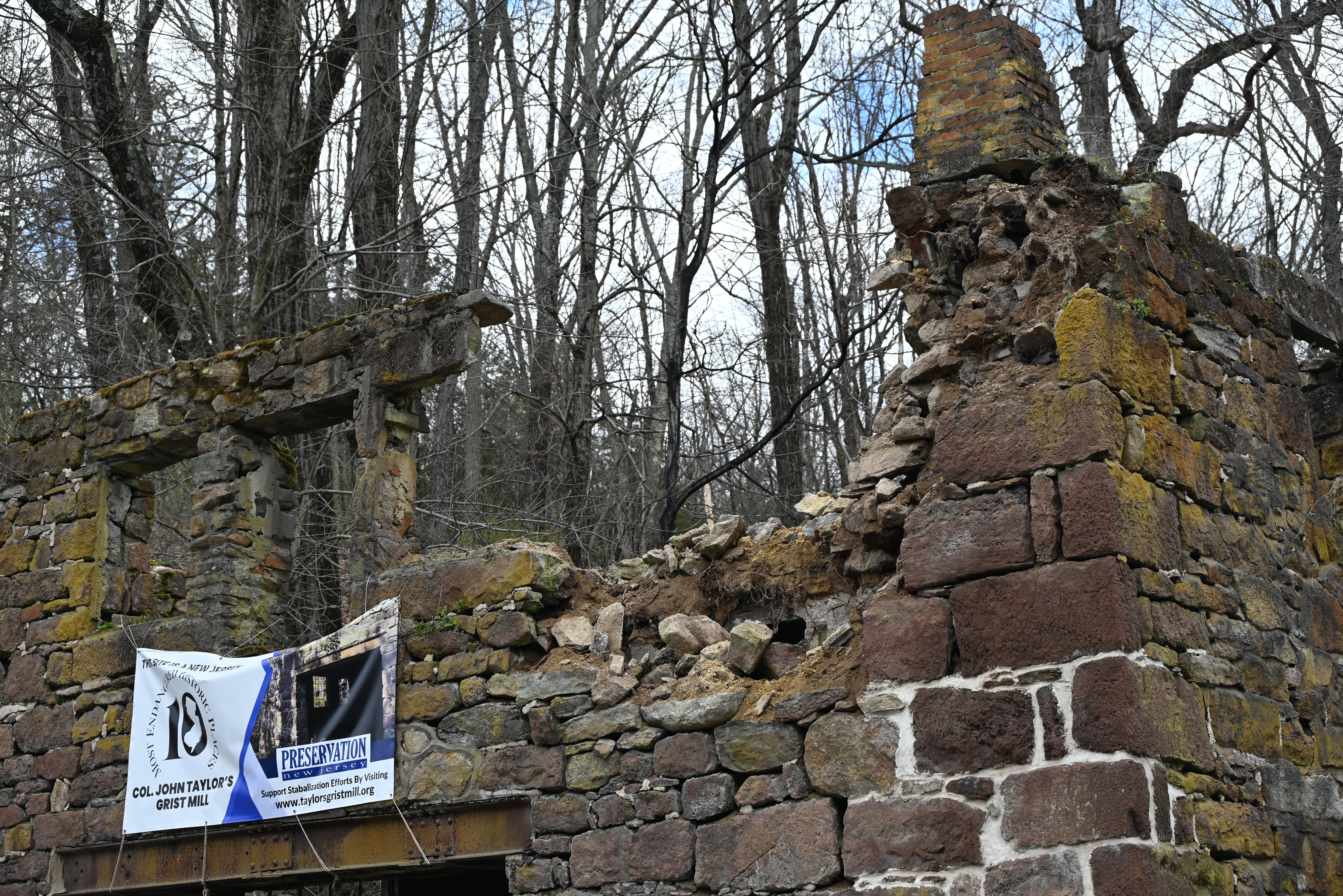 A photo of Historic Taylor's Mill In Lebanon New Jersey which was damaged in the last quake