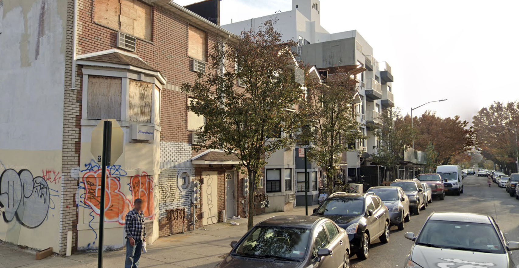 A photo of Eldert Street in Brooklyn, near where a driver allegedly killed a pedestrian.