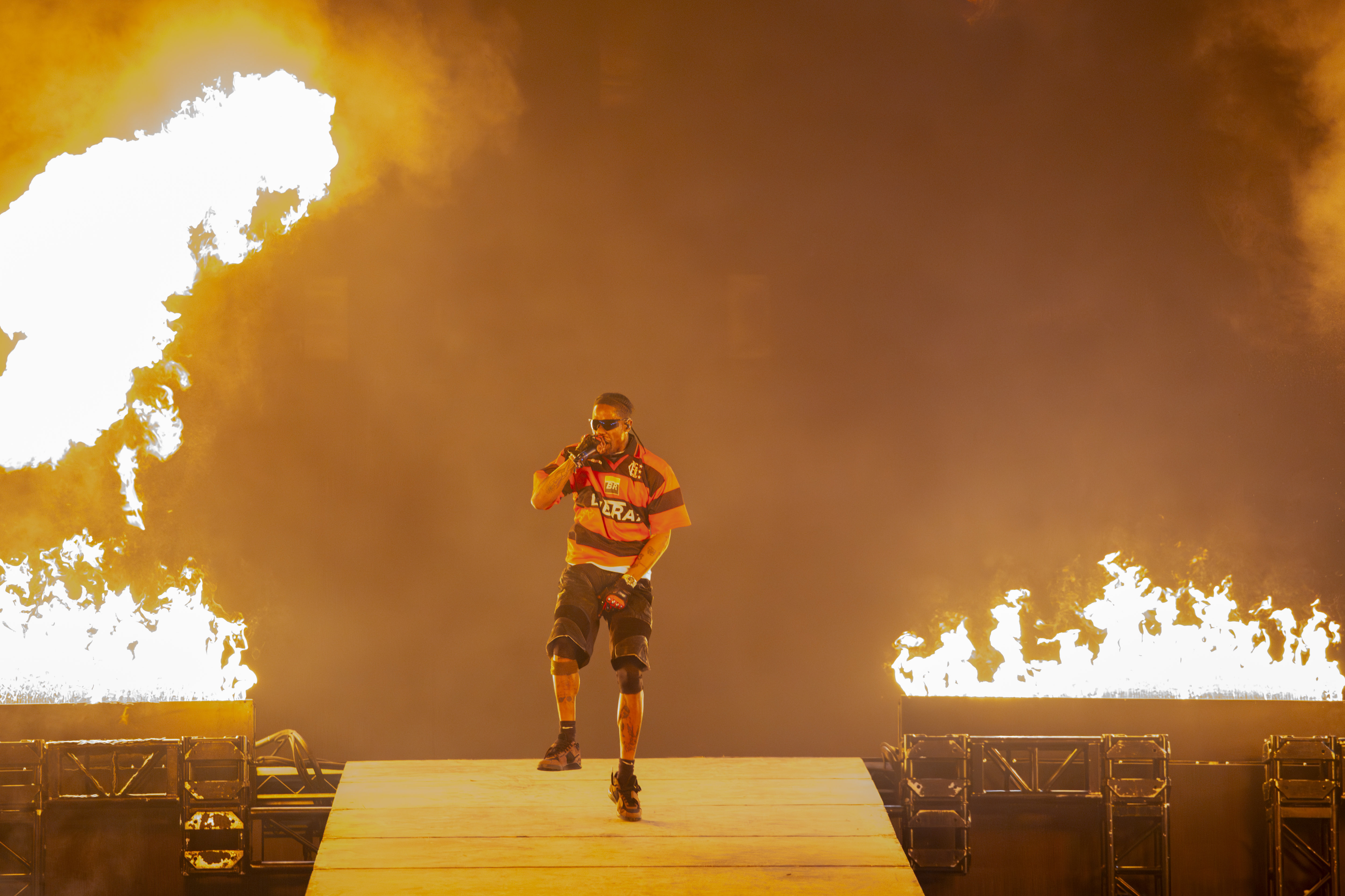 Travis Scott, of the record label Cactus Jack, performs on...