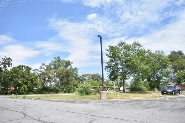 Dixmoor Library Board members say they would like to put a library on this vacant lot on Davis Avenue. (Jesse Wright/for the Daily Southtown)