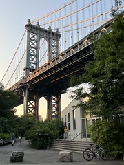 Closeup of Manhattan Bridge