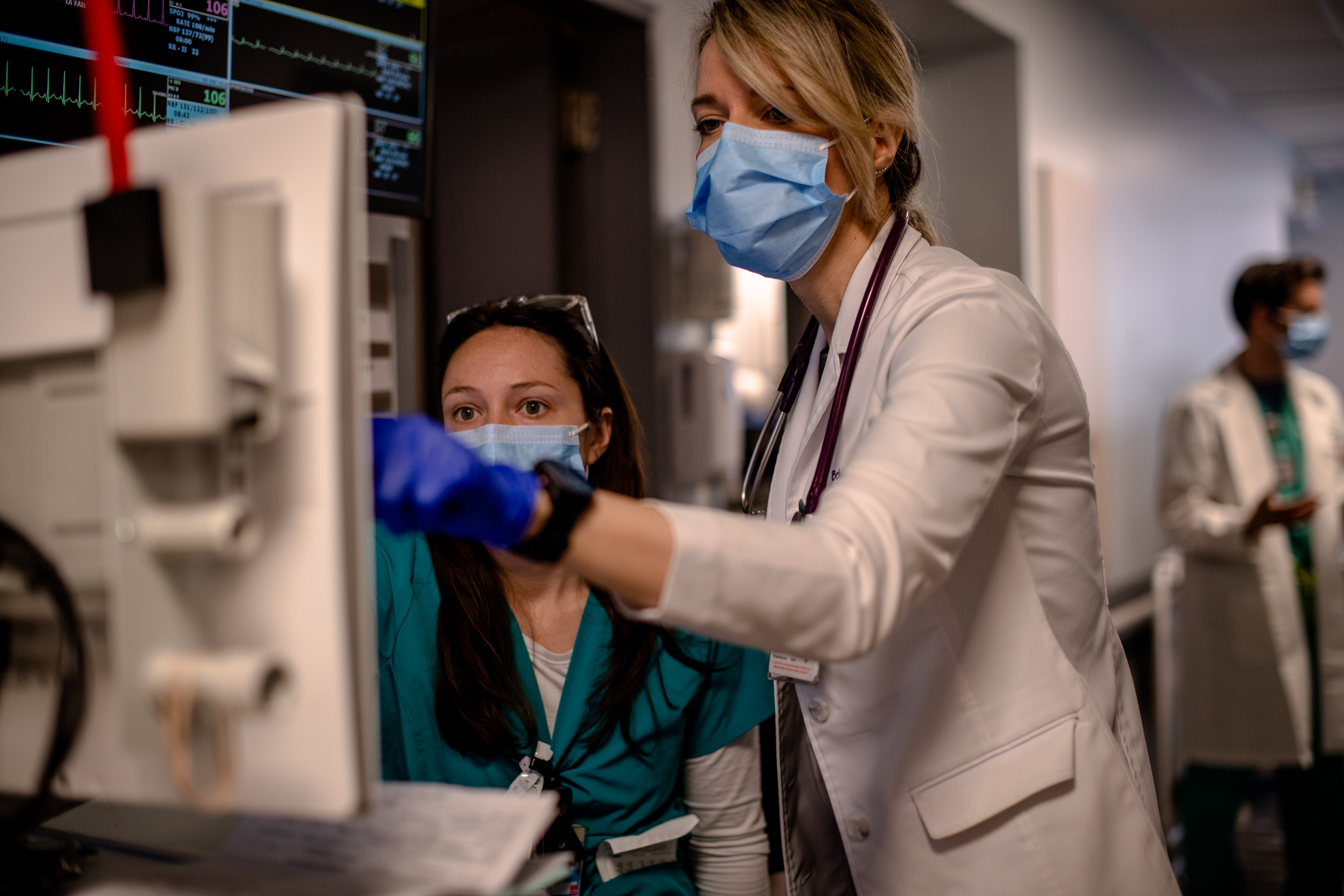 A stock image of doctors in a hospital.