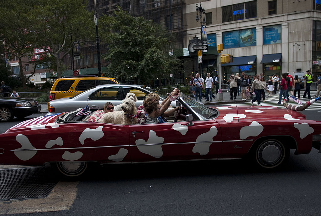 a convertible near Union Square