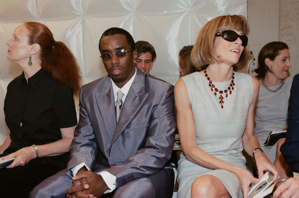 Sean Combs at a fashion show