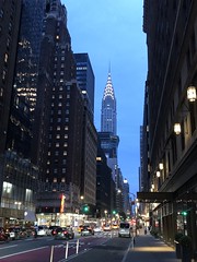 Lexington Avenue as night falls