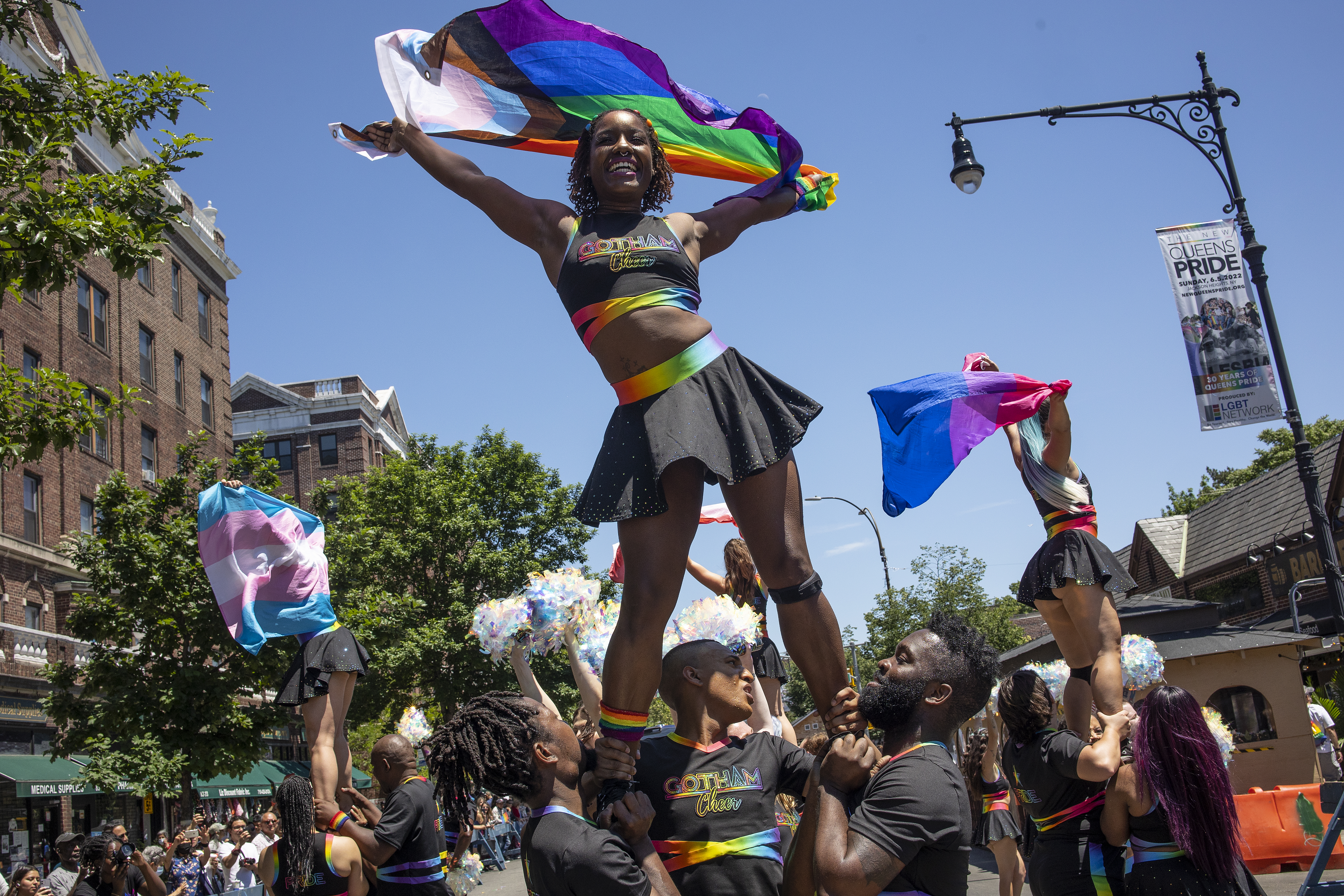 The annual Queens Pride parade helps kick off a month of LGBTQ celebrations in New York City. The 2023 event is seen here.